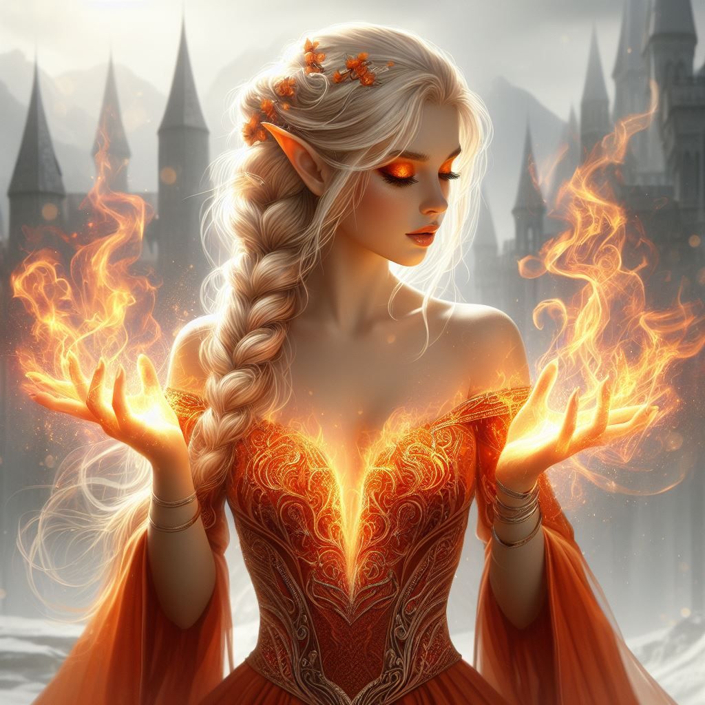 Elven Fire Sorceress