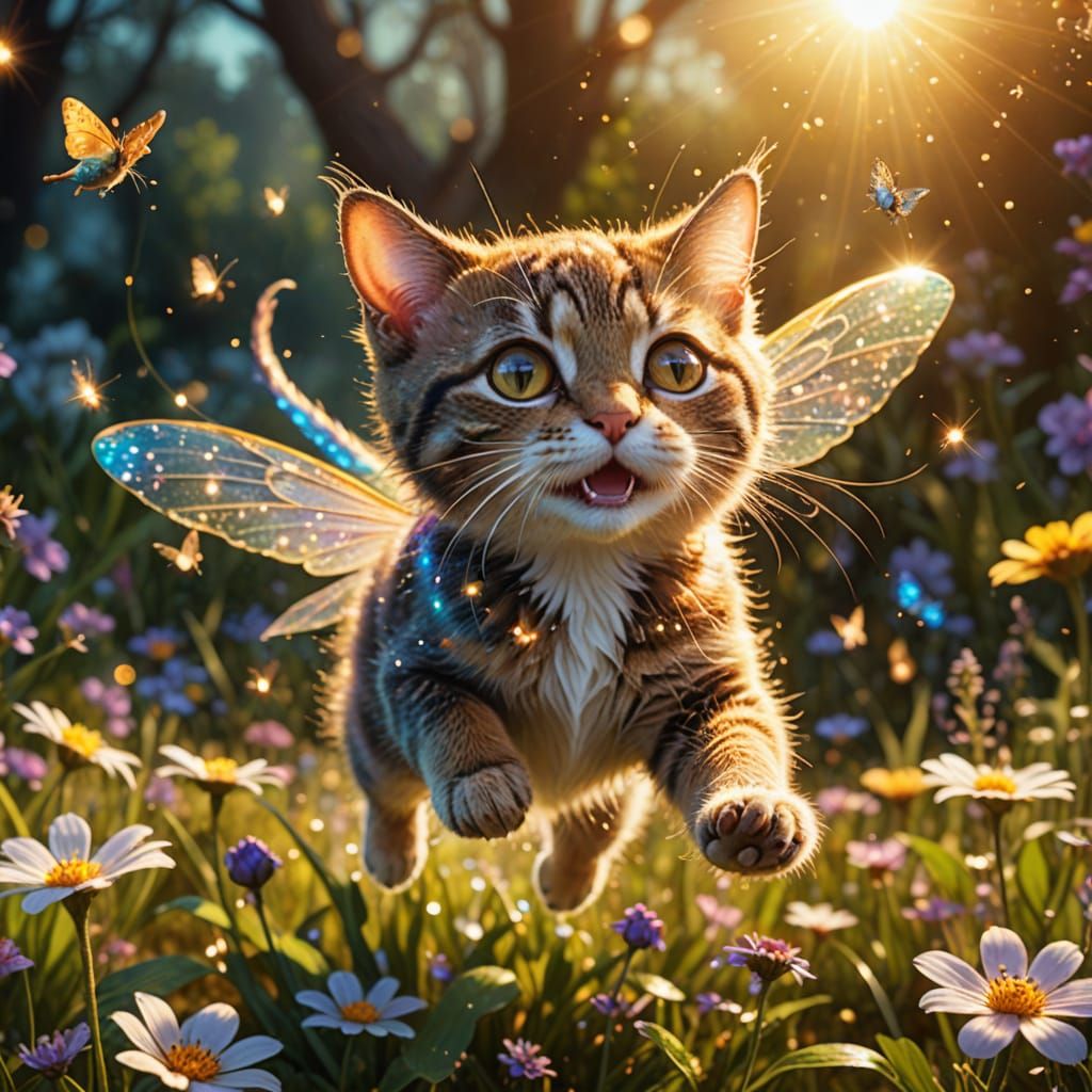 Kitten fairy  by @Dr T
