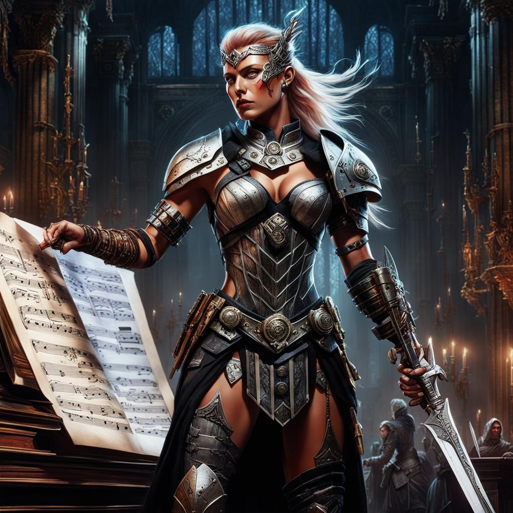 Female cyborg barbarian the musical