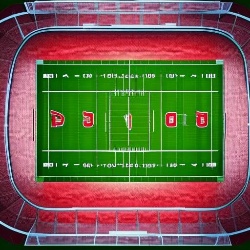 Football Stadium, Tilt-Shift Photography, 8K resolution, Pho...