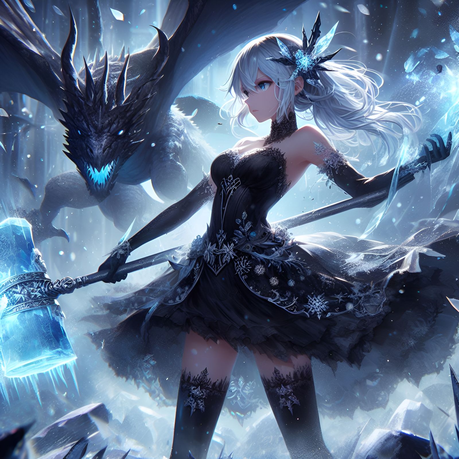 Mira Crystalis, Ice Witch Calamity - AI Generated Artwork - NightCafe ...