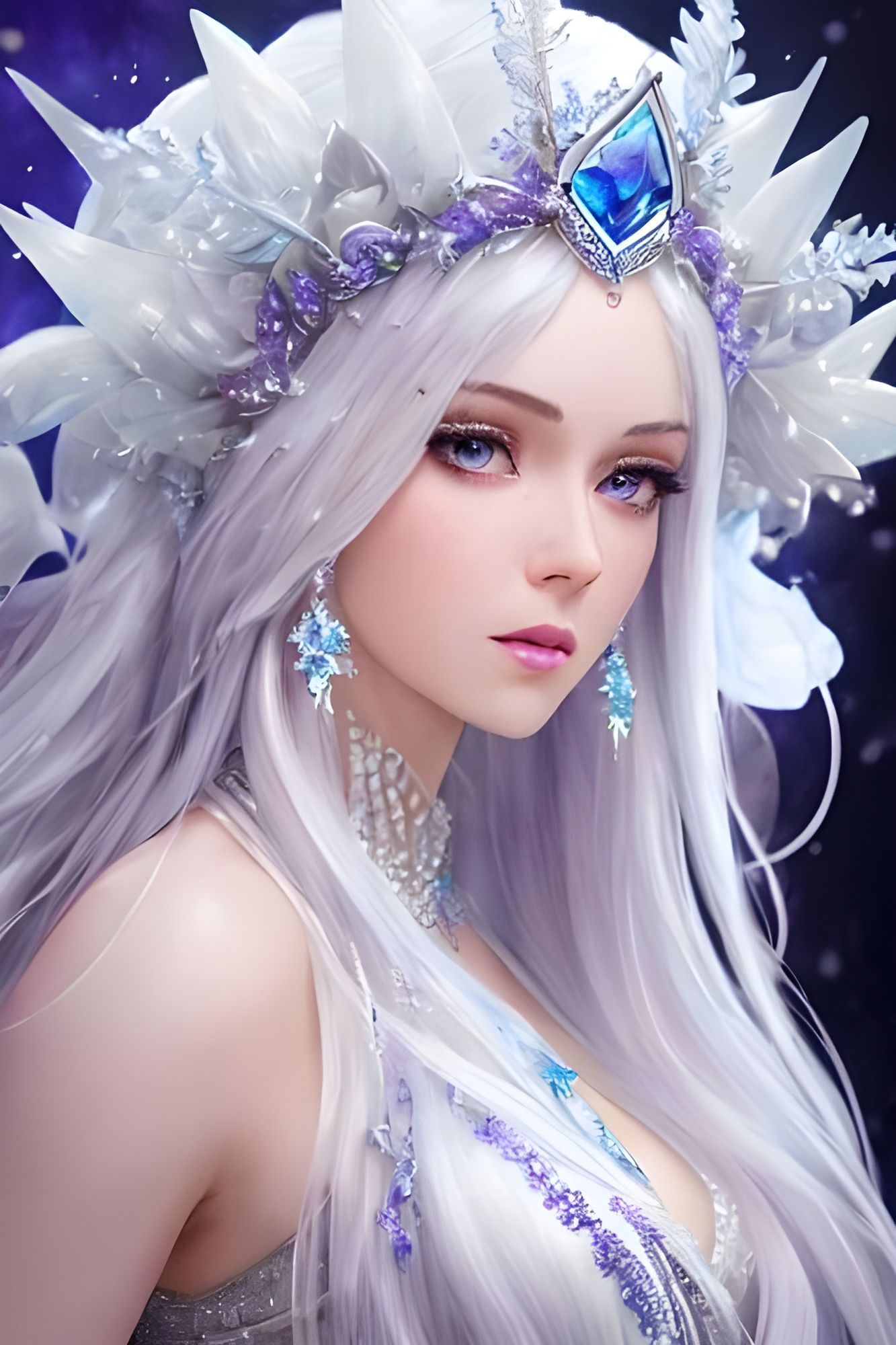 Ice Queen - AI Generated Artwork - NightCafe Creator