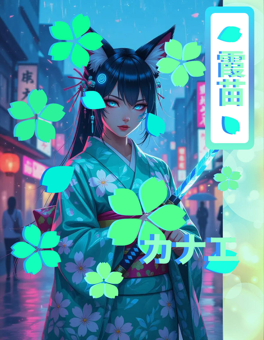 ☆ Tokyo Cyberpunk Kitsune Kanae 霞苗 ☆