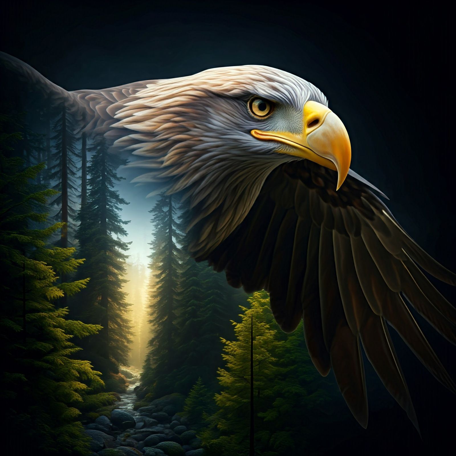 Bald Eagle Silhouette