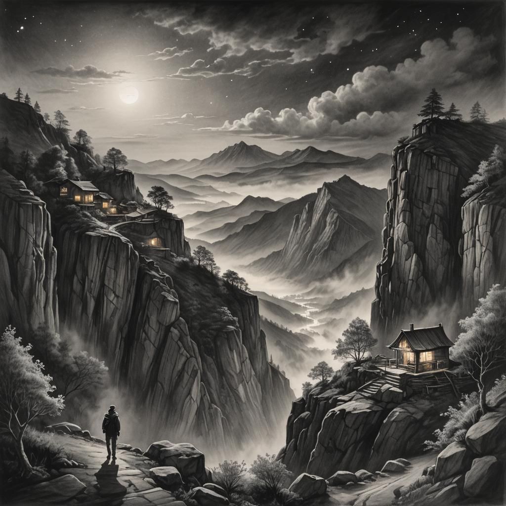 A place far away, lonely but wholesome. The dark escape that takes your breath away  by @Miss you know who 