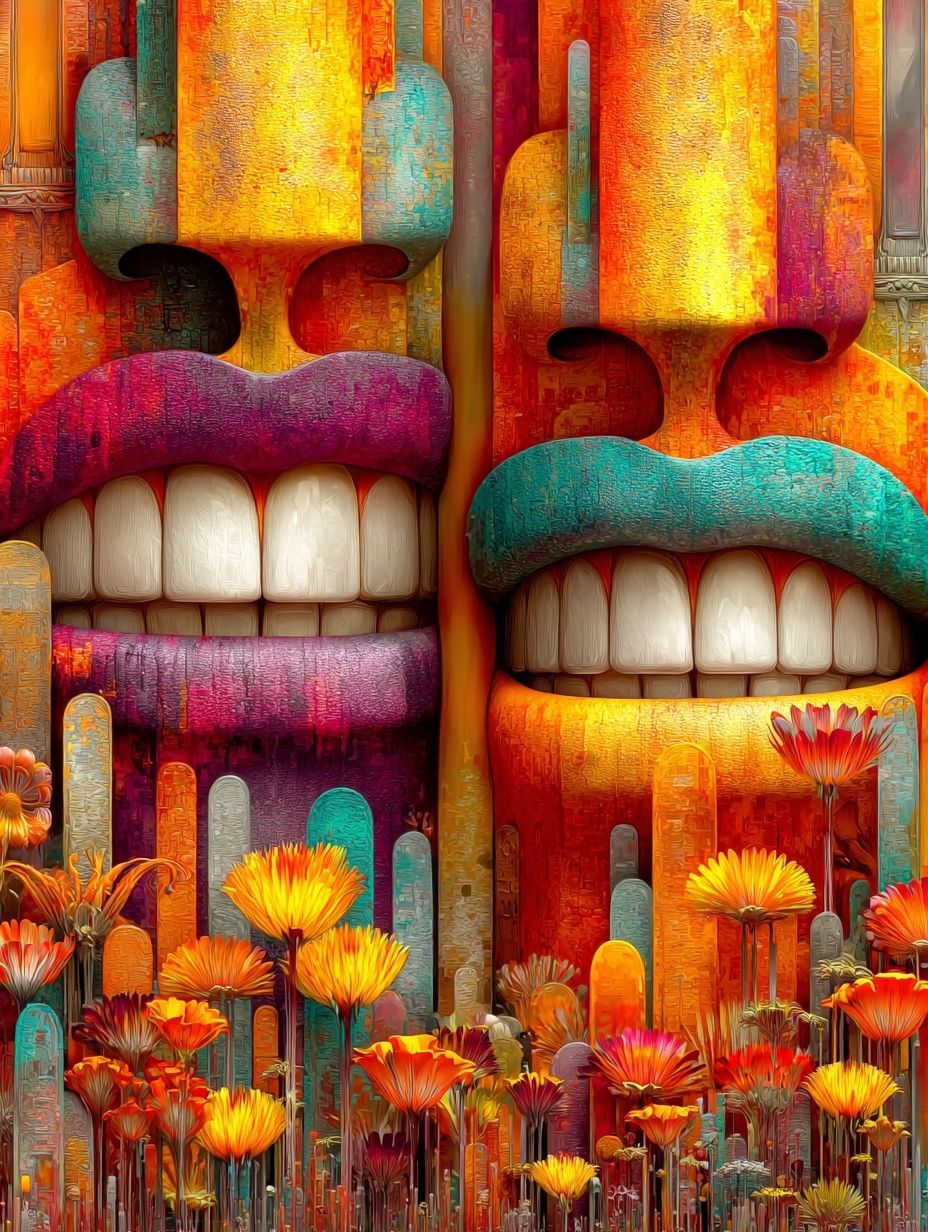 2 guyes in a field with flowers