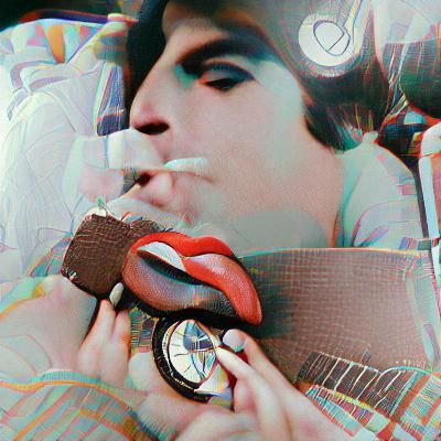 Sweet seduction in a magazine, endless pleasure in a limousi...