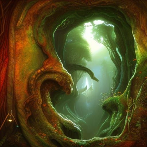 Keyhole to the Otherworld: Detailed Fantasy Concept Art