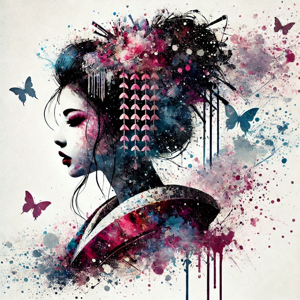 double exposure beautiful fantasy portrait landscape..