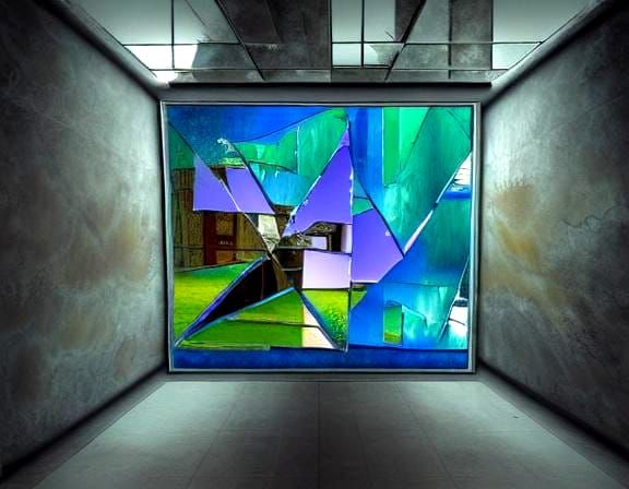 Broken mirror