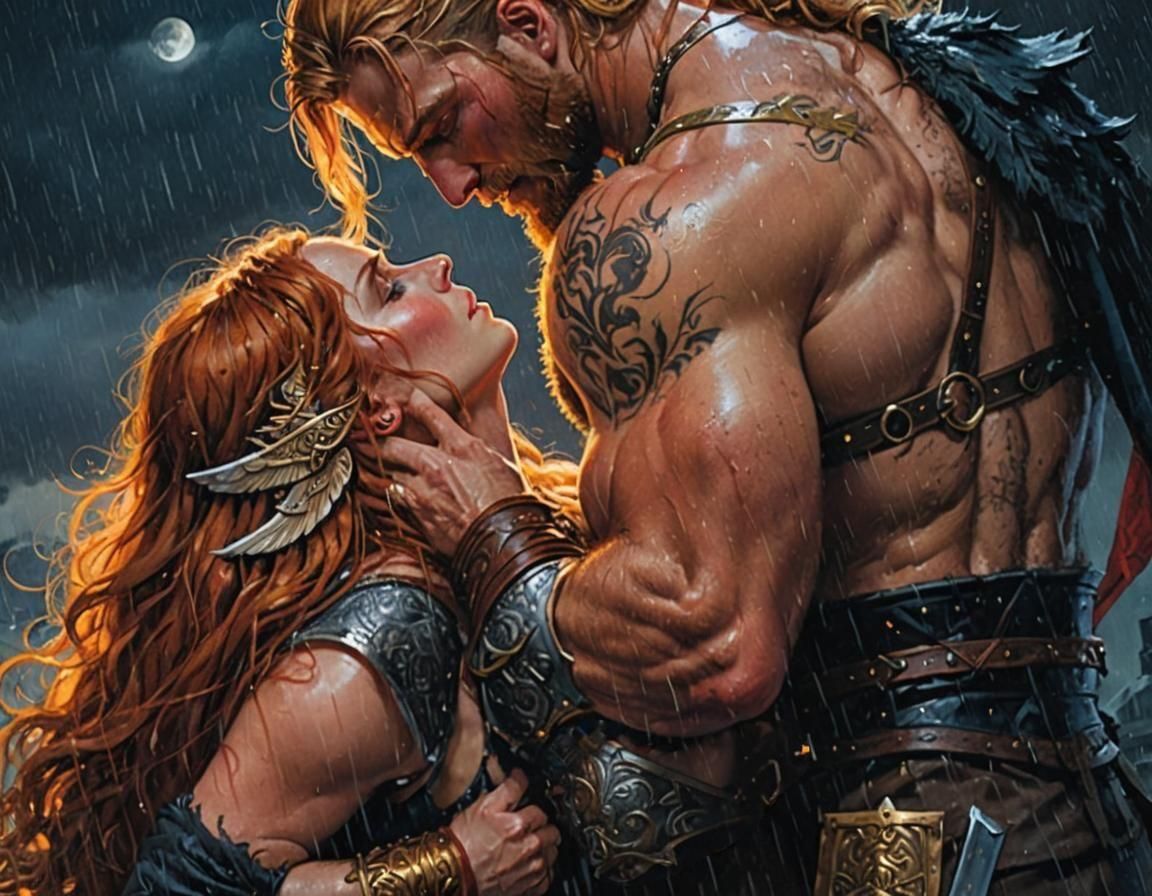 A Viking and his Valkyrie