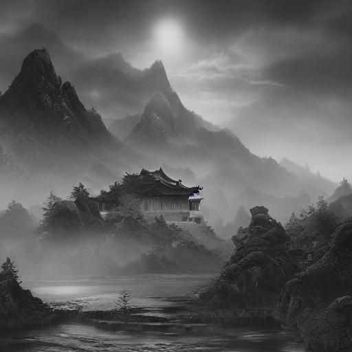 Chinese Landscape Painting of Fuchun Mountain