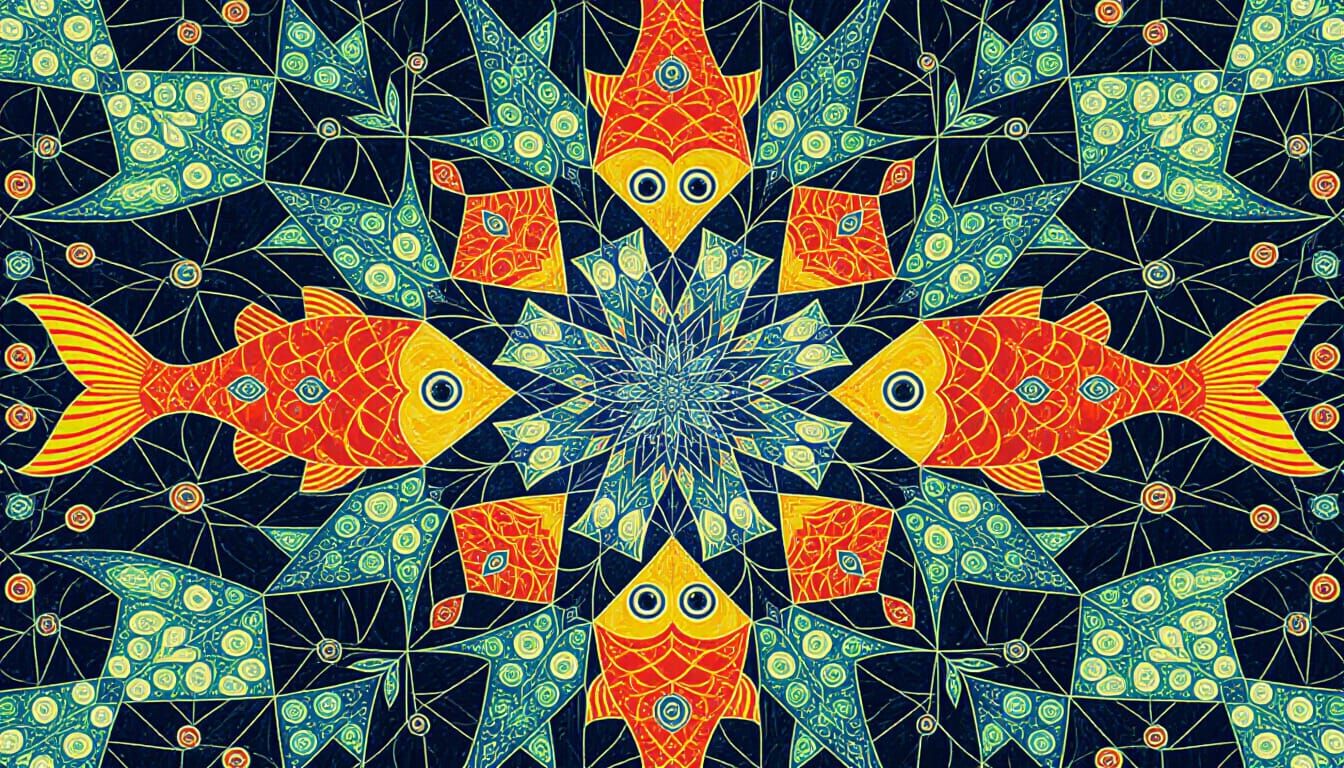 Kaleidoscope Fish  by @Z