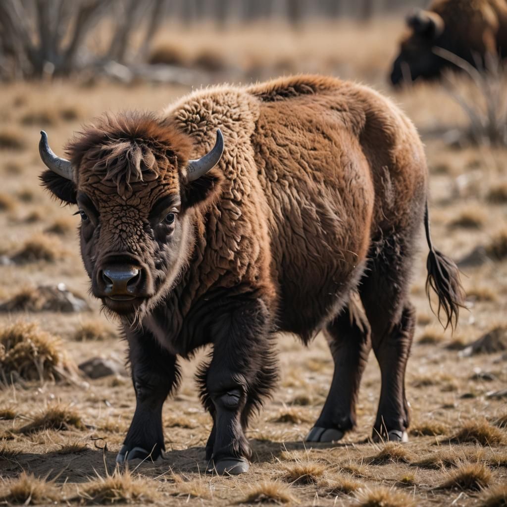 the og cute baby bison