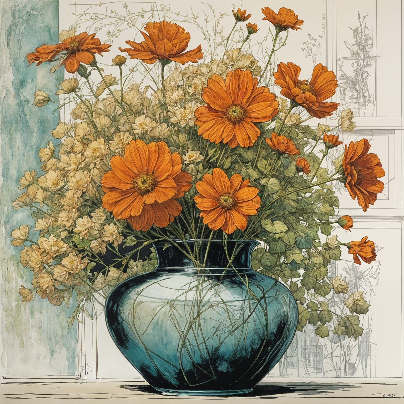 Dreamy Flower bouquet  by @AI-Lover