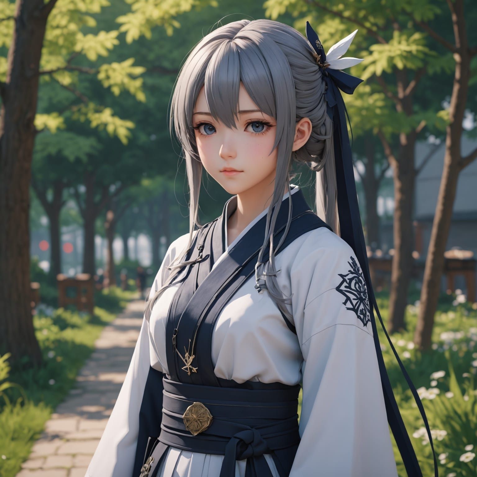 Prince Rides Eagle Through Clouds: 3D Anime Art