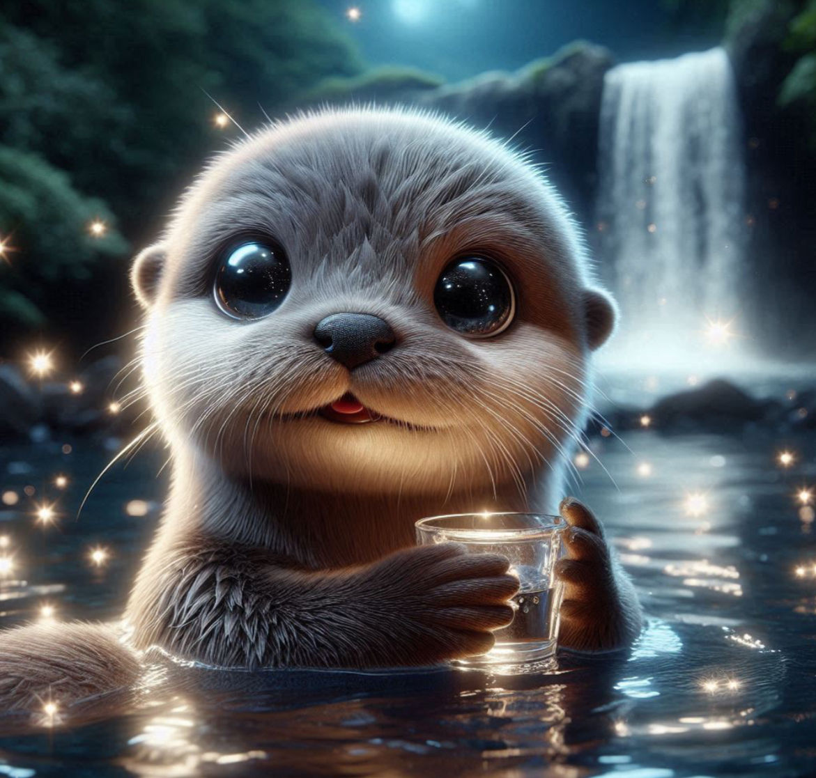 Baby otter