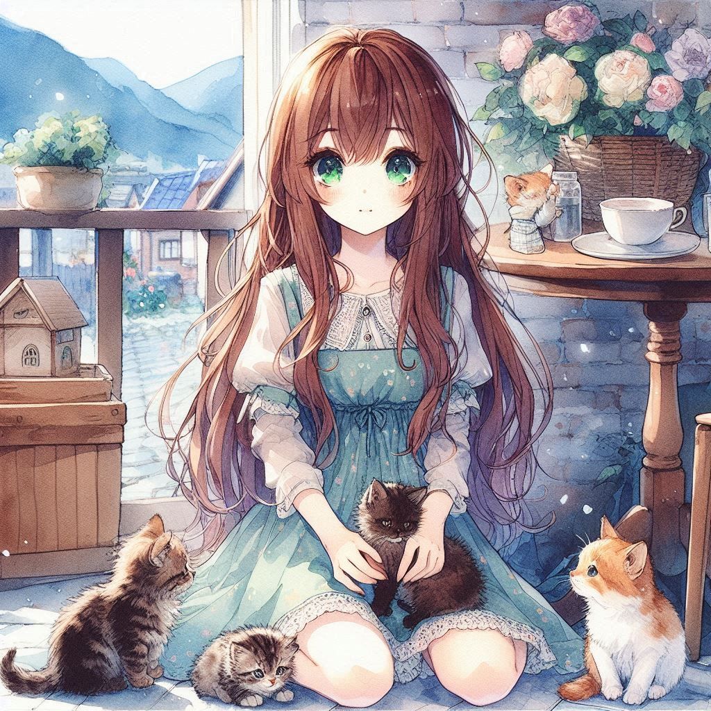 SabakuNeko with Kittens