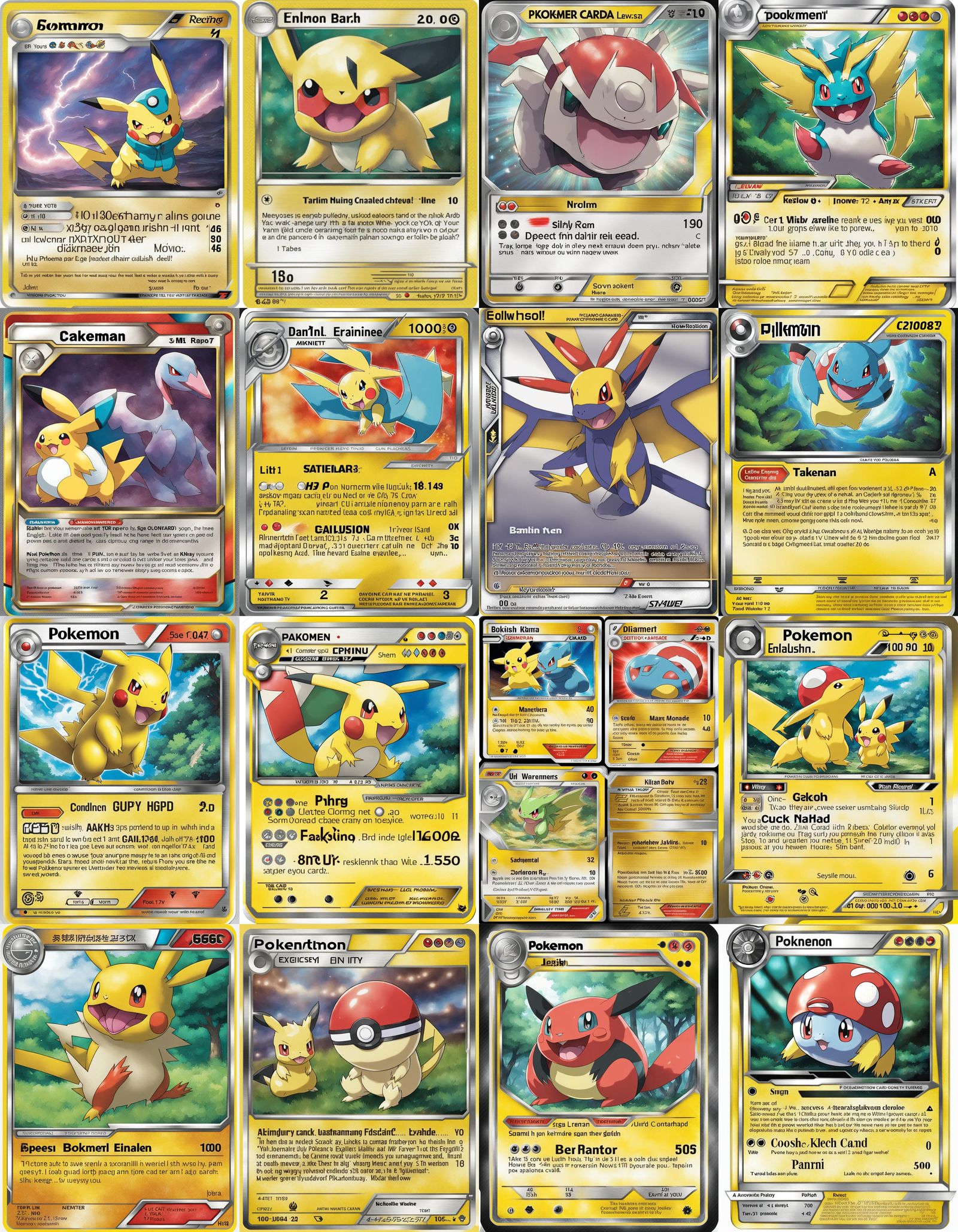 hybrid pokemon cards - AI Generated Artwork - NightCafe Creator