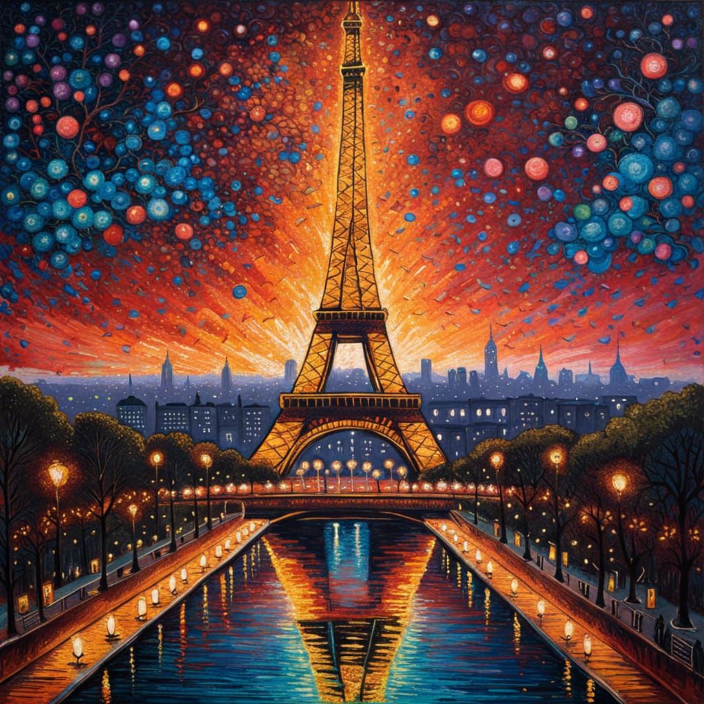 Eiffel tower... - AI Generated Artwork - NightCafe Creator