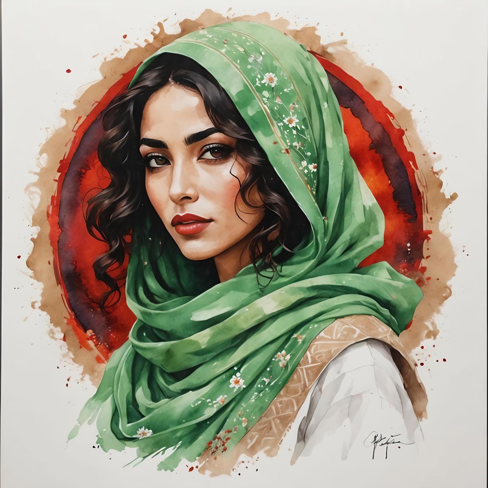 ابتسام (Ibtisam) | 🇵🇸 portrait (Dreamshaper XL Lightning)  by @Mak