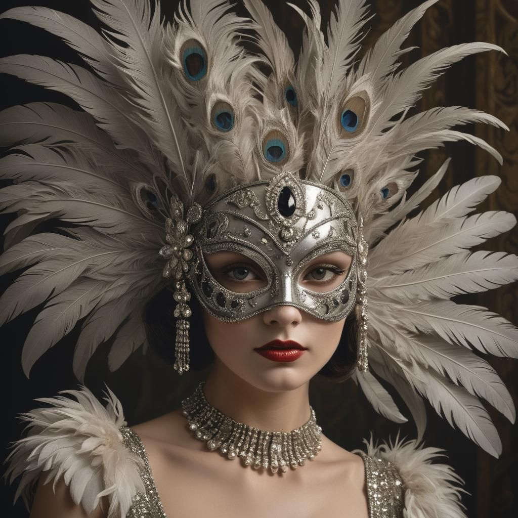 A woman wearing a mask