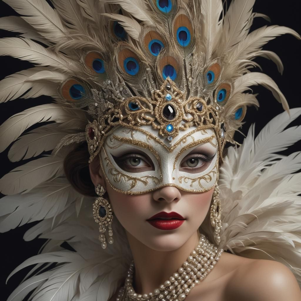 A woman wearing a mask
