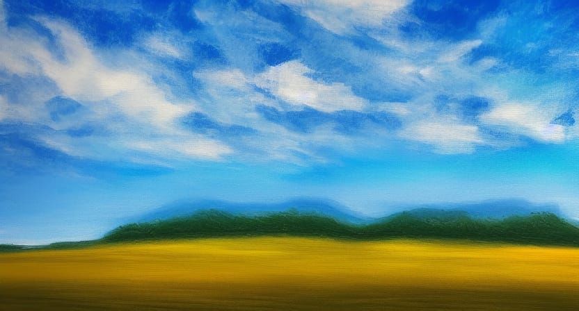 blue sky landscape