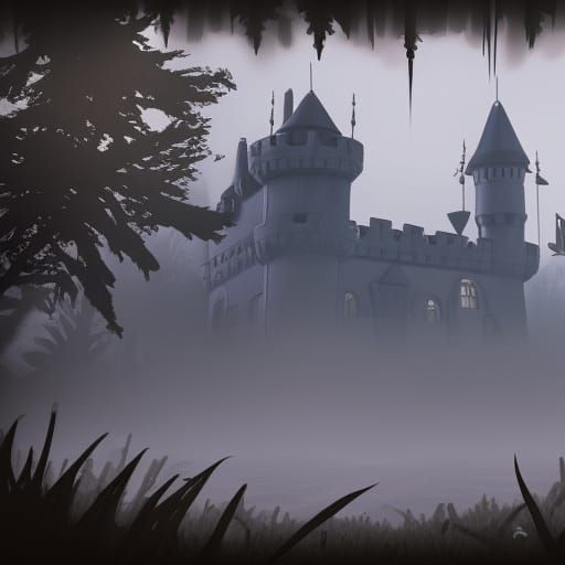 Foggy castle