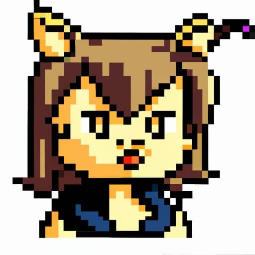 Pixelart catgirl - AI Generated Artwork - NightCafe Creator