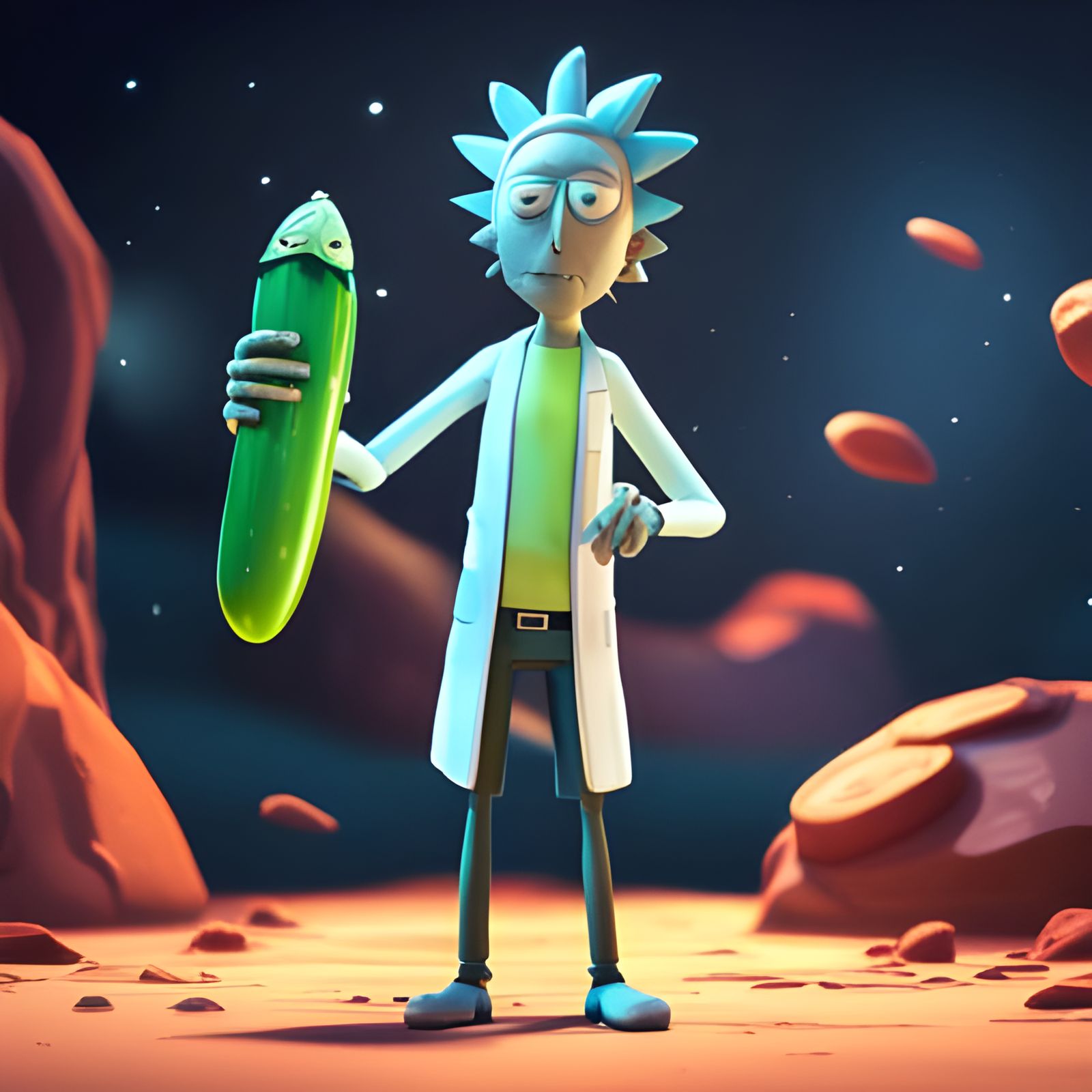 Rick Sanchez - AI Generated Artwork - NightCafe Creator