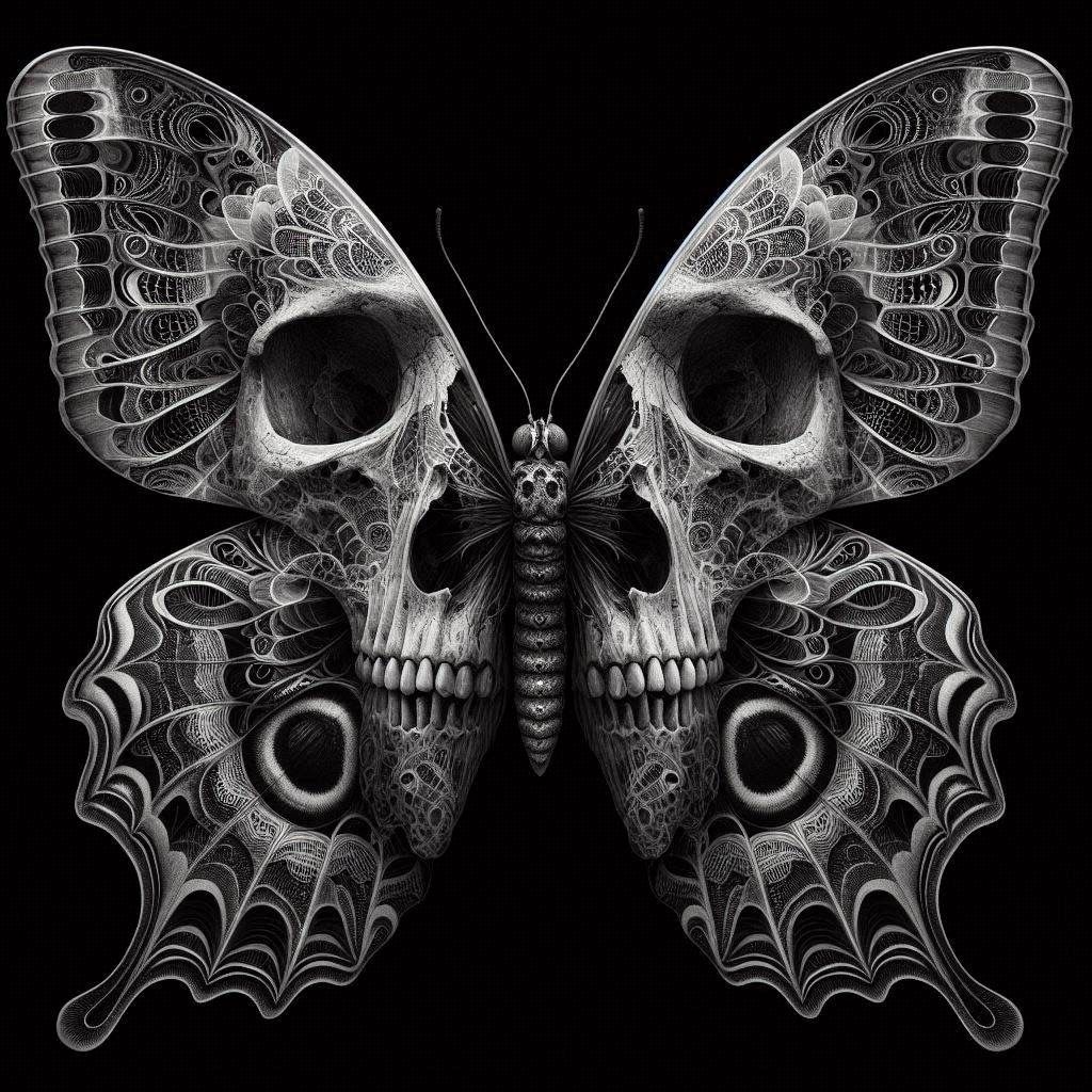 Skull Butterfly