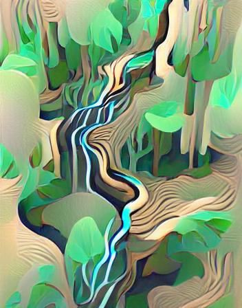 Forest flowing