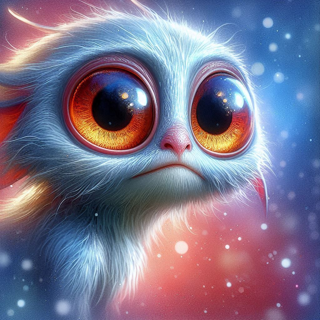 adorable fairy-tale fantasy creature portrait..