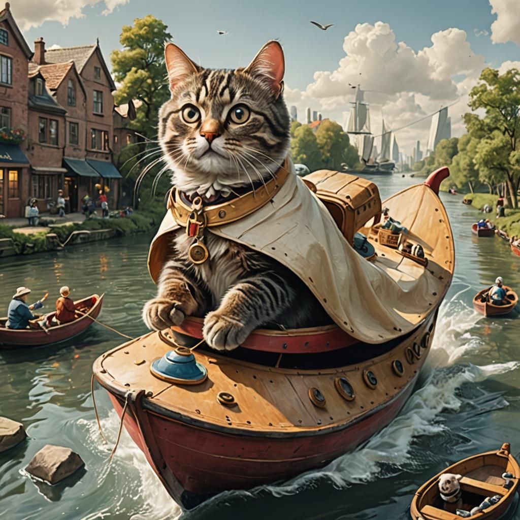 Cat Sailing No. 1
