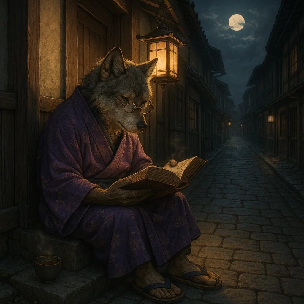 זאב זקן קורא בספר