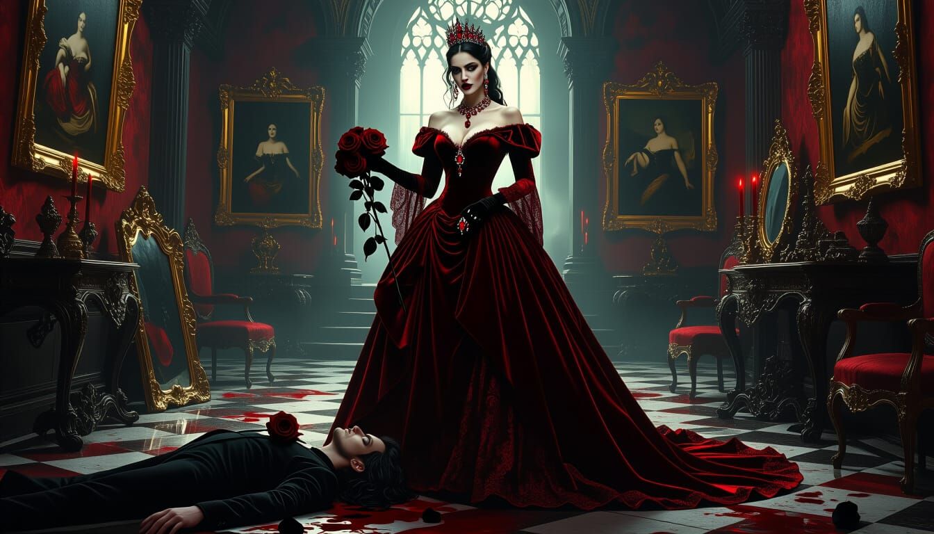 Crimson Countess   by @Wraithfeast