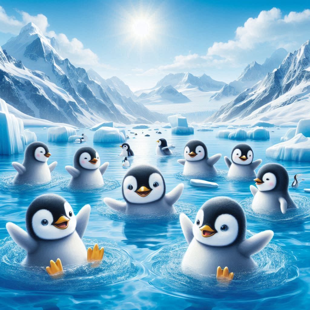 Playful Penguins
