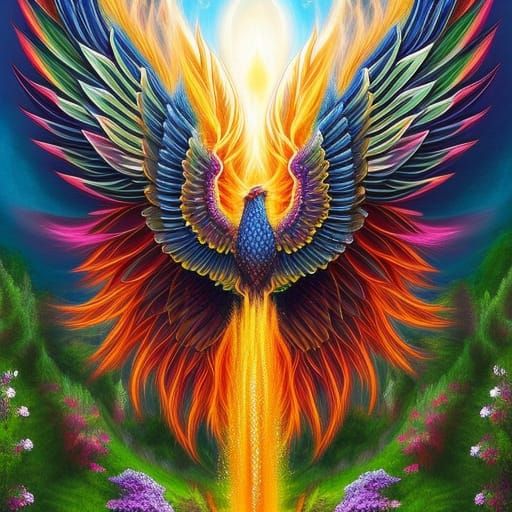 Mythical phoenix  by @Al_in_Tanzania