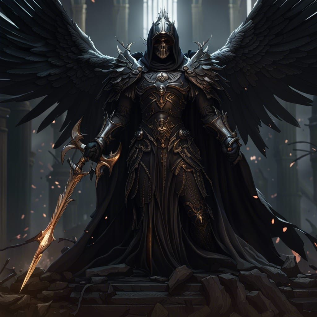 Archangel of Death - AI Generated Artwork - NightCafe Creator