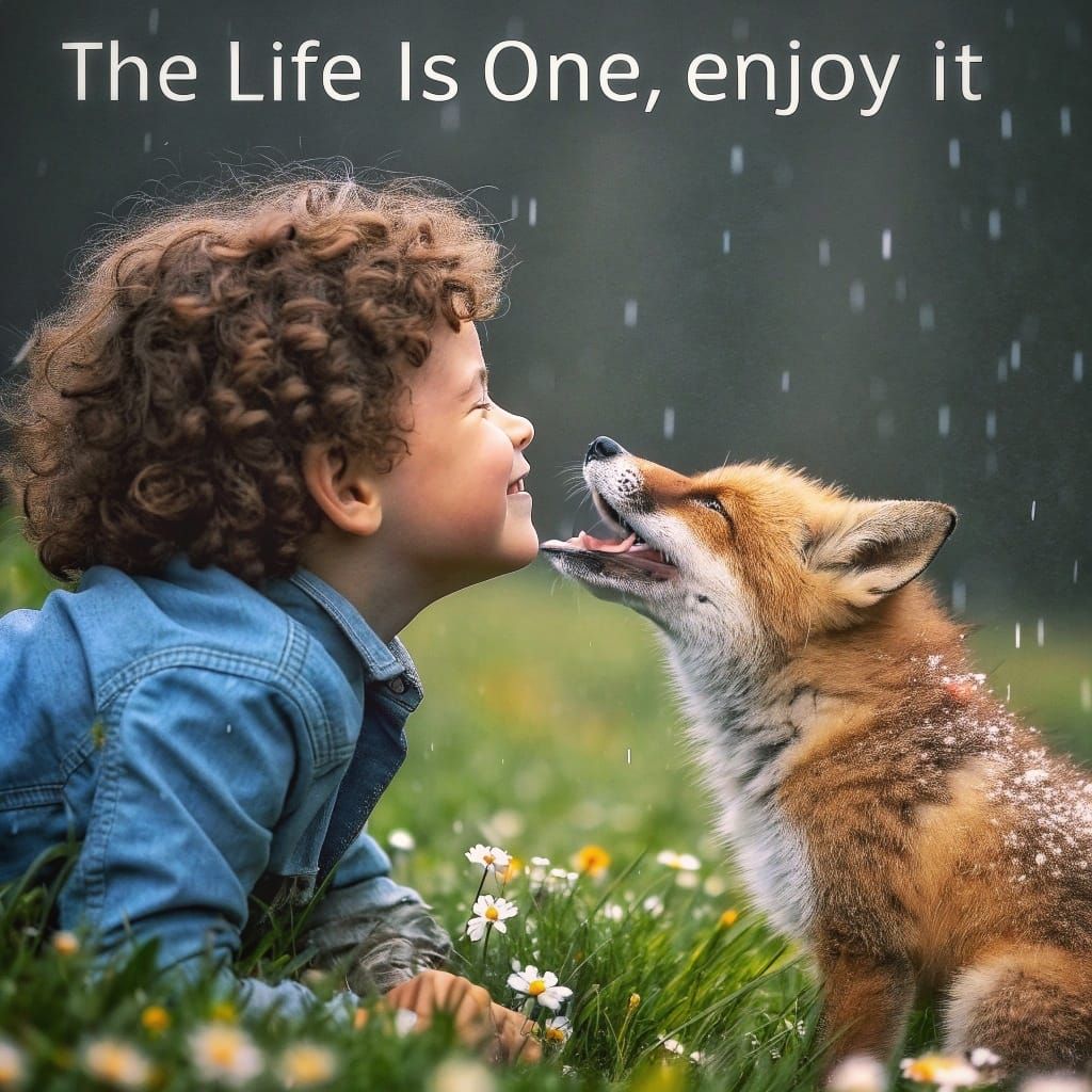 The Life it's One, Enjoy It 😊😊👍