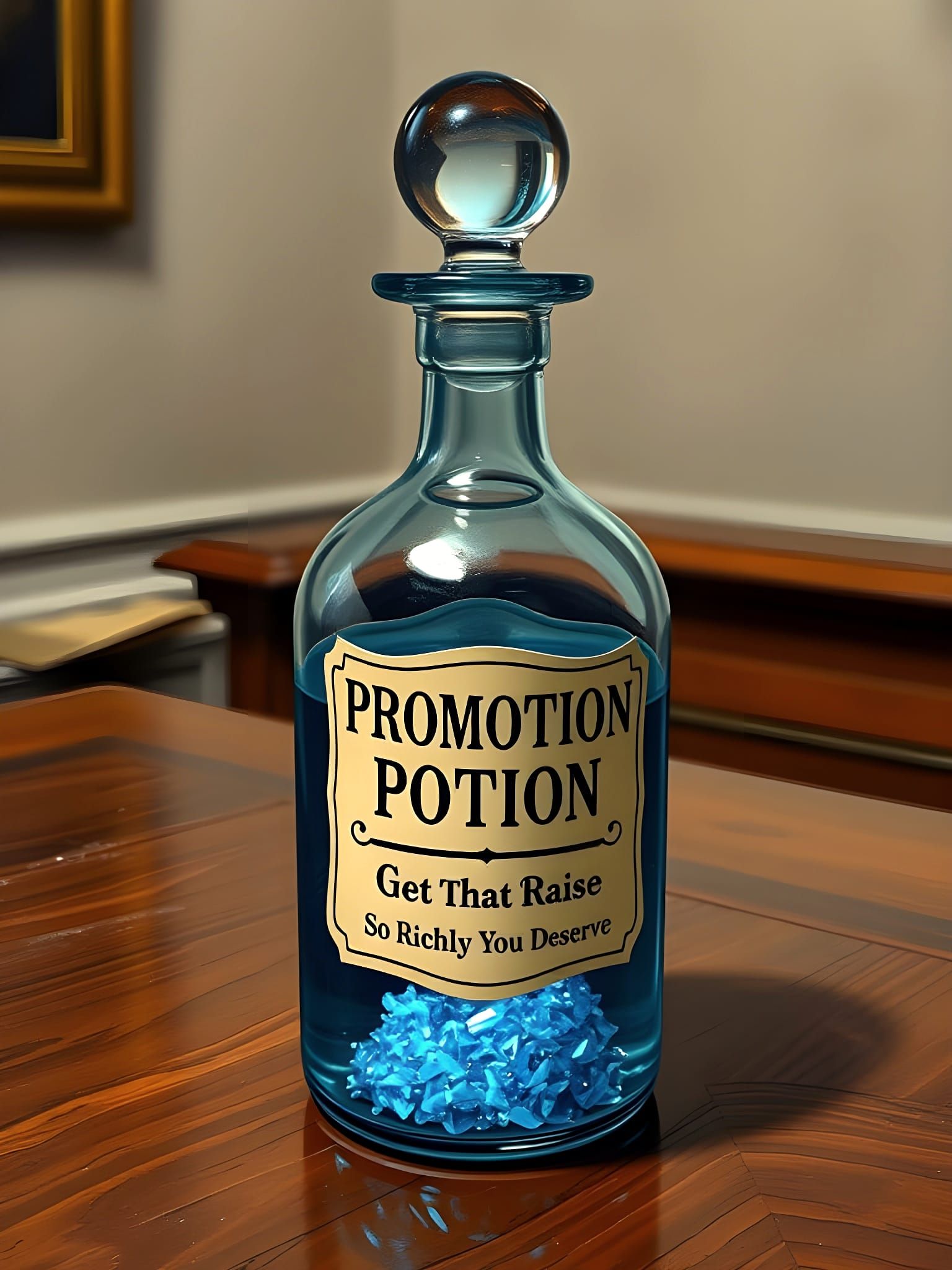 A Job Promotion in a Bottle  by @Vic Dillinger