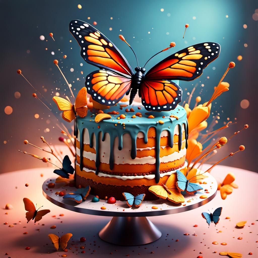 Butterfly cake