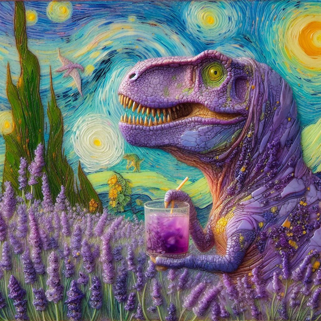 Lavender Lemonade T-Rex