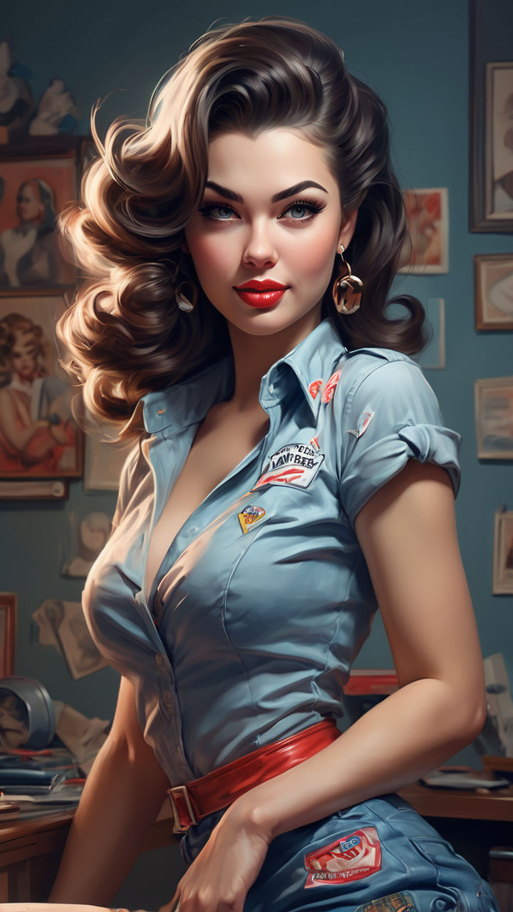 Vintage Retro Pin Up