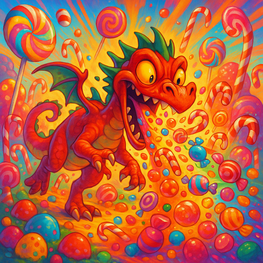 Funny Candy Dragon