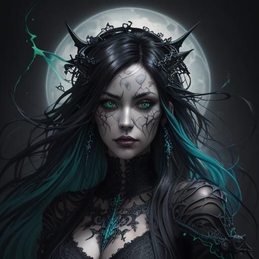 pretty dark haired - AI Generated Artwork - NightCafe Creator