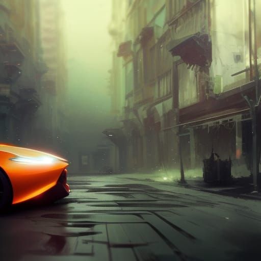 car with pop-up headlights