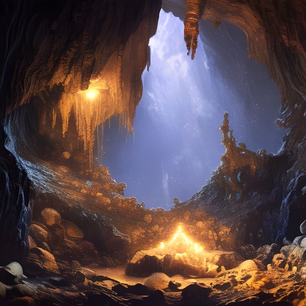 Amethyst cave  by @Noquelle