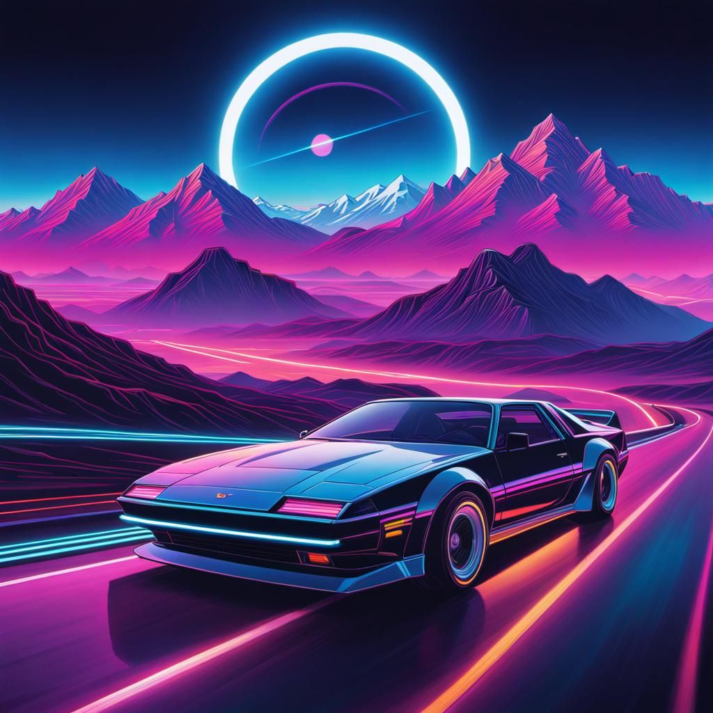 Vaporwave Road  by @Macfoggy